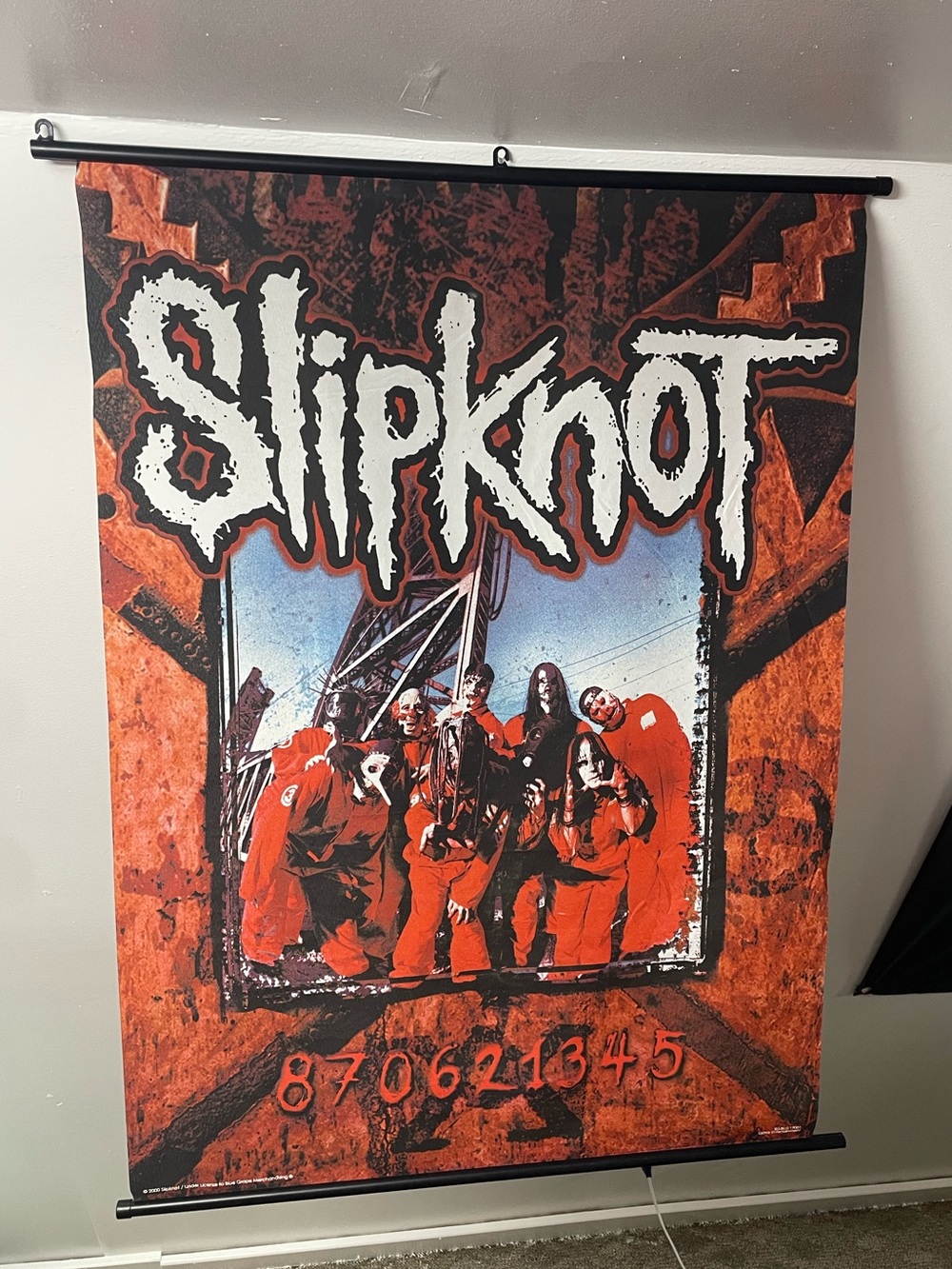 Vintage Slipknot Wall Scroll Fabric Poster Banner Blue Grape 2000 y2k 42” x 30”